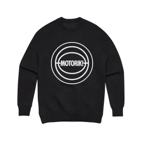 Motorik / Black Crew Neck Jumper