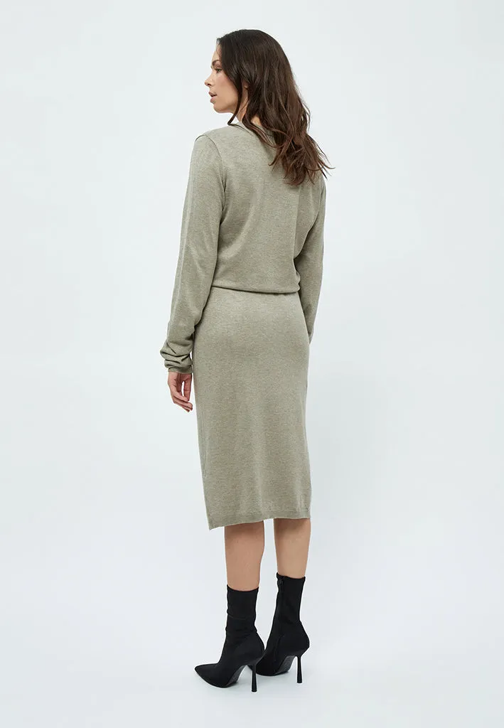 MSVilena Knit Dress - Wood Smoke Melange