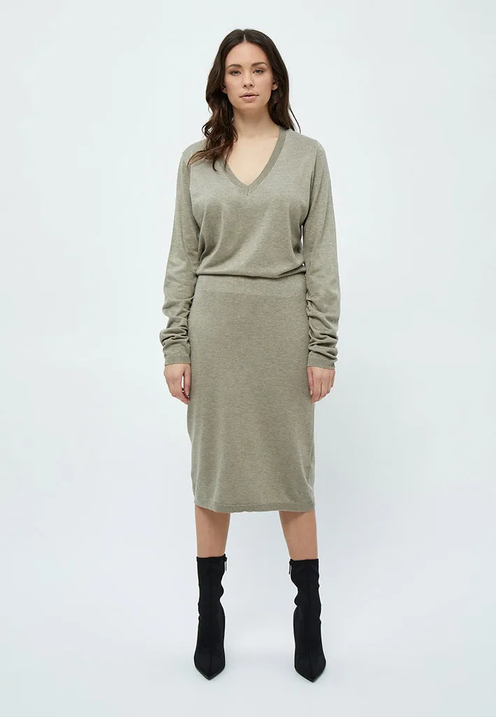 MSVilena Knit Dress - Wood Smoke Melange