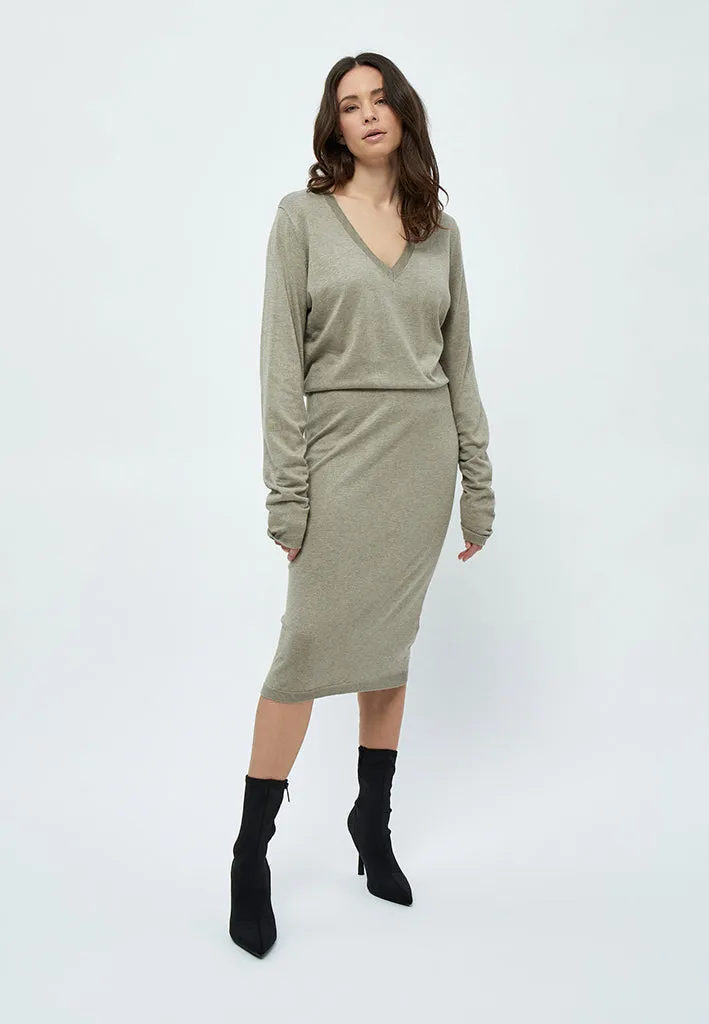 MSVilena Knit Dress - Wood Smoke Melange