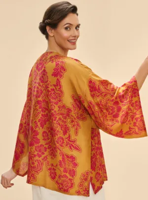 Mustard Tapestry Kimono Jacket