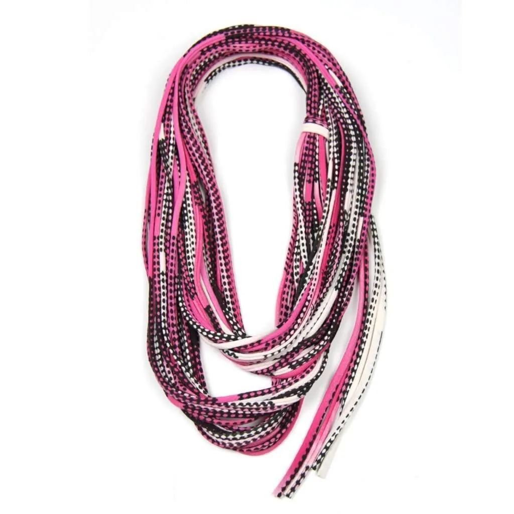 Necklush Infinity Scarf / Fuchsia & Black / Unisex