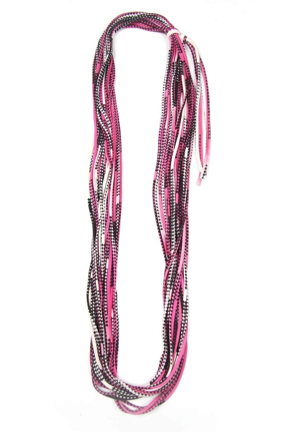 Necklush Infinity Scarf / Fuchsia & Black / Unisex