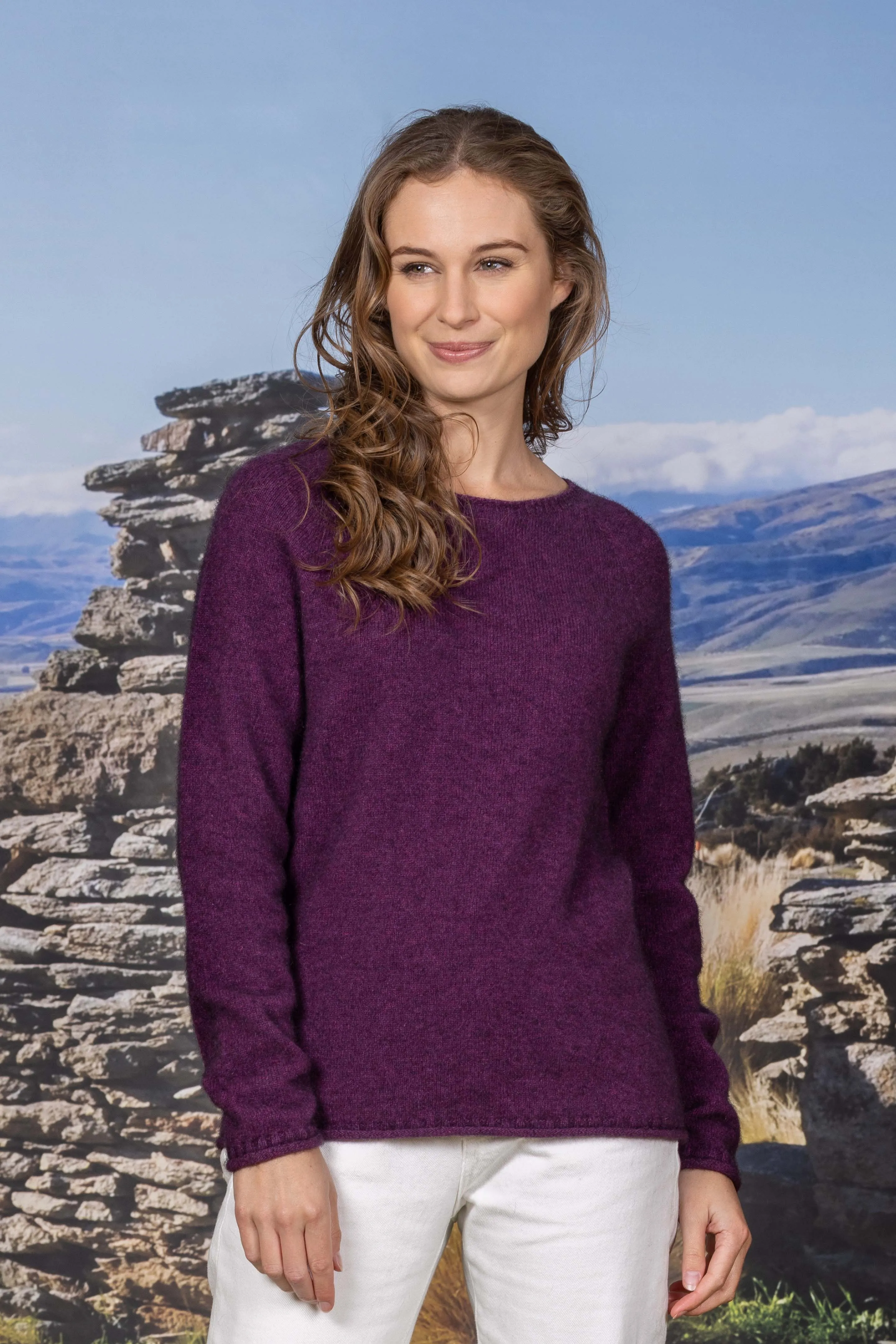 Noble Wilde Women's Plain Crew Neck Jumper