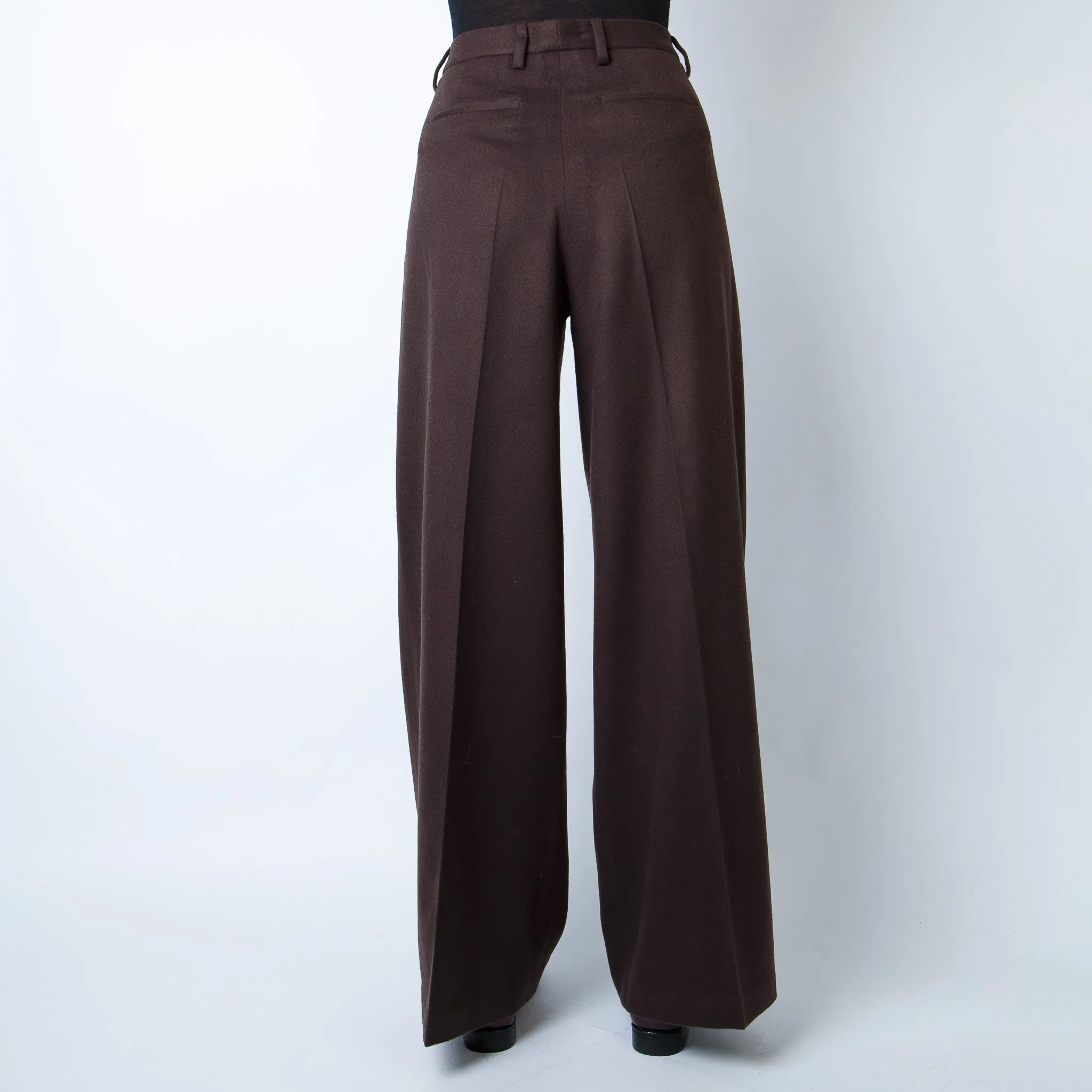 OFFICINE GENERALE TROUSERS WTLGS450 DARK COFFE BROWN