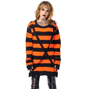 ORIANA JUMPER - BLACK/ORANGE