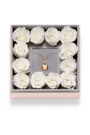 Padlock Rosebox Square Rosegold