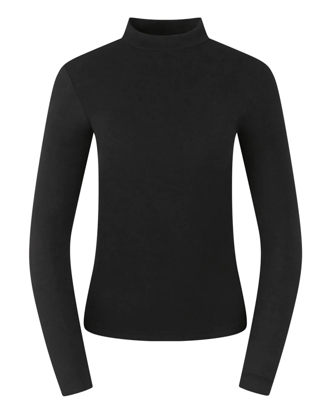 PURE GOLF Olwen Mock neck Winter Top 502 Black