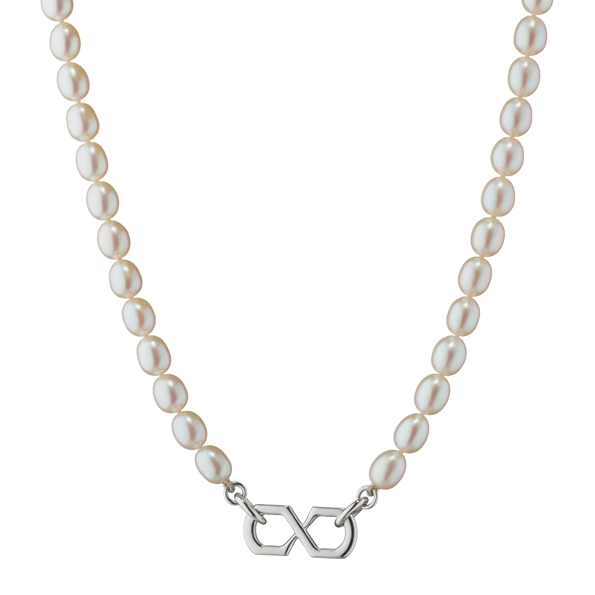 "The Symbol" Pearl Infinity Necklace