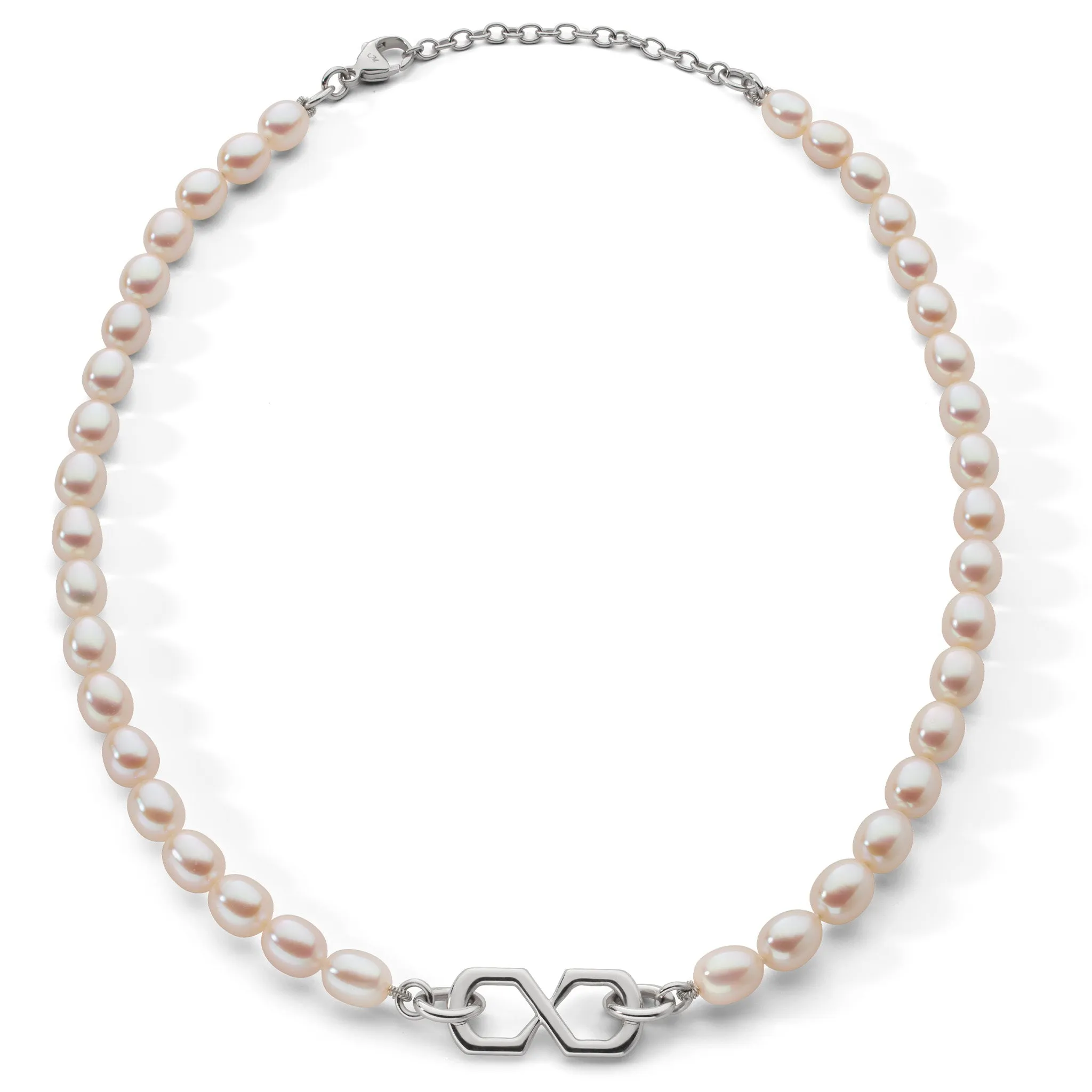 "The Symbol" Pearl Infinity Necklace