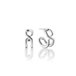 "The Symbol" Small Infinity Hoop Earrings