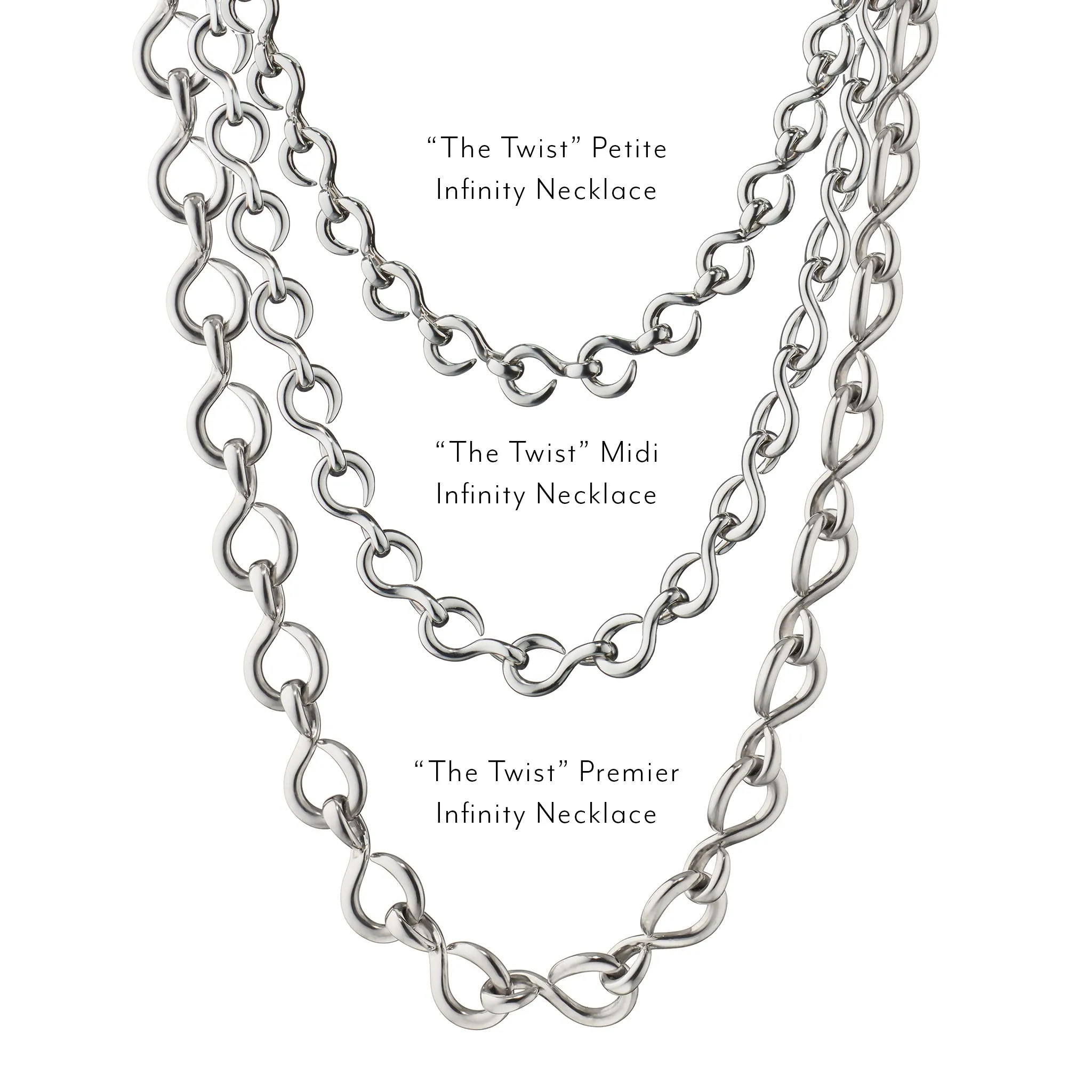 "The Twist" Midi Infinity Necklace