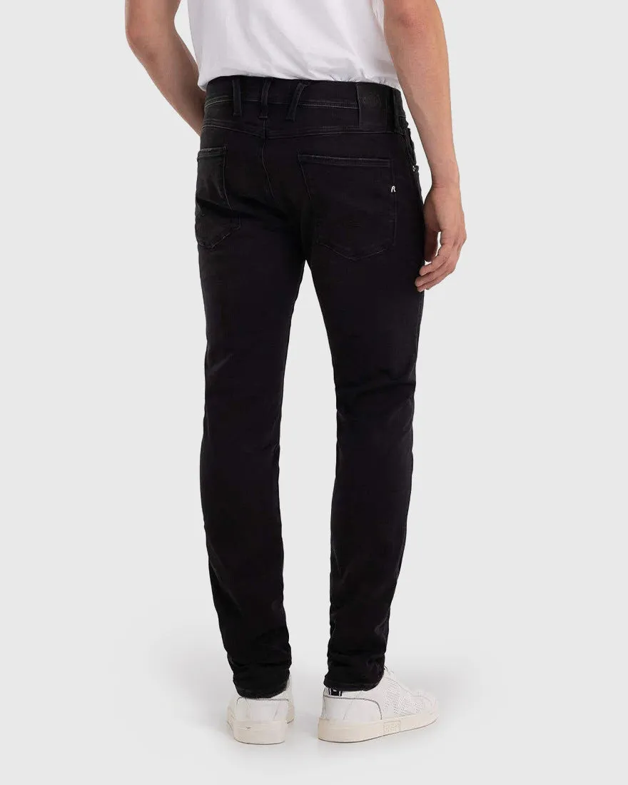 REPLAY RE01661M914 BLACK ANBASS HYPERFLEX JEANS