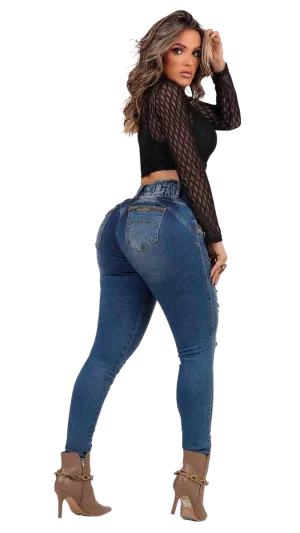 Rhero Women's Butt Lift High Waisted Skinny Jeans Pants | Levanta Cola | Empina Bumbum 56623