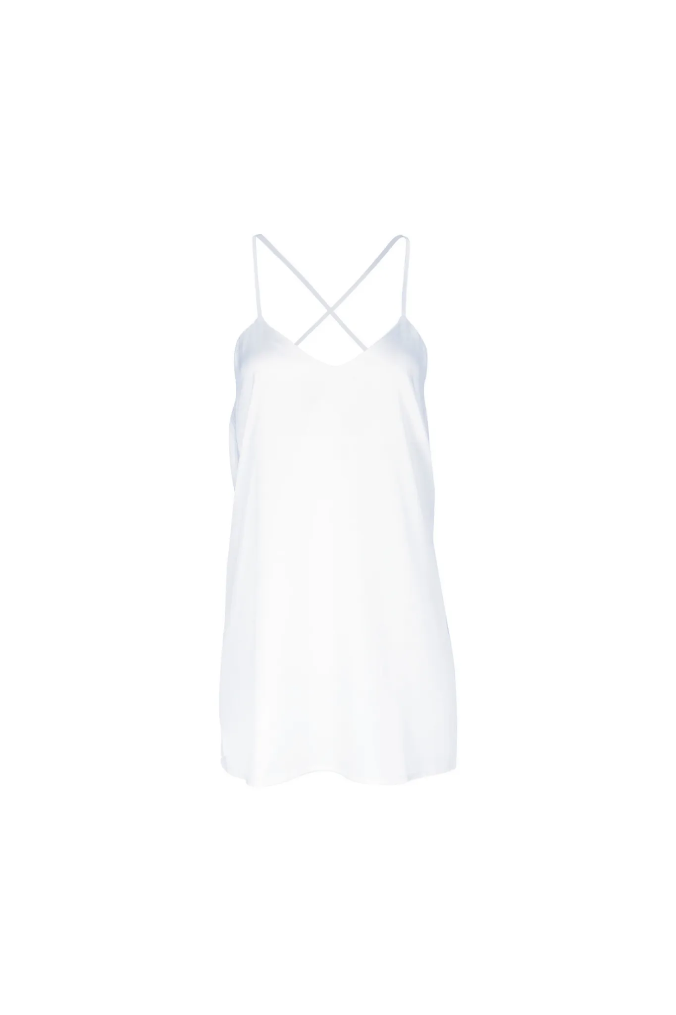 Silk Slip Dress 'Patricia' in Milk White