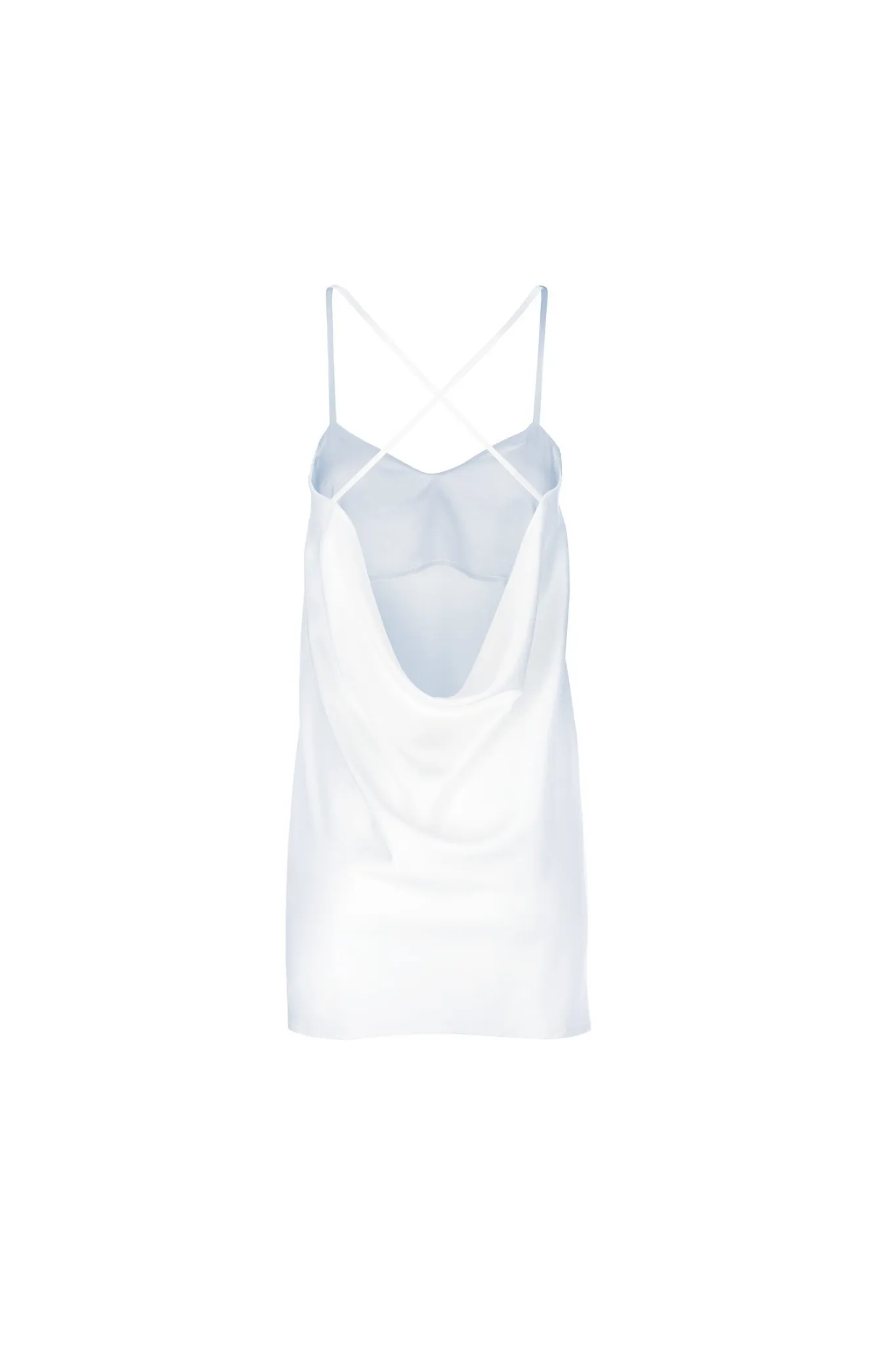 Silk Slip Dress 'Patricia' in Milk White