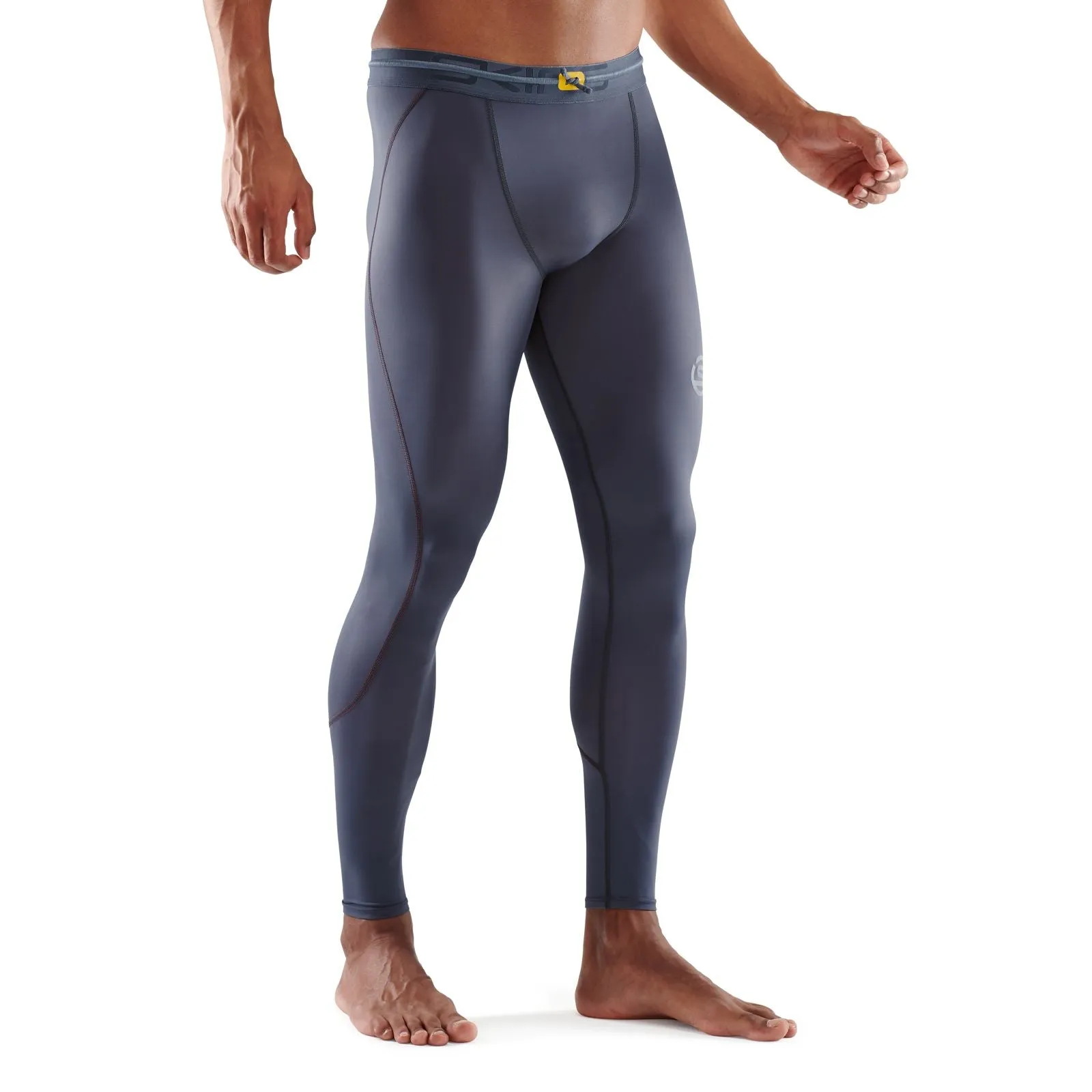 SKINS SERIES-3 MEN'S TRAVEL AND RECOVERY LONG TIGHTS CHARCOAL