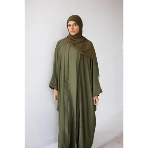 Slip Dress and Loose Fit Abaya (Wild Forest)