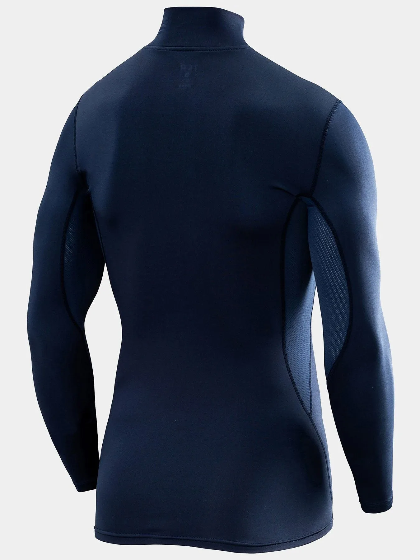 SuperThermal Compression Base Layer Long Sleeve Mock Neck For Men With Brushed Inner Fabric