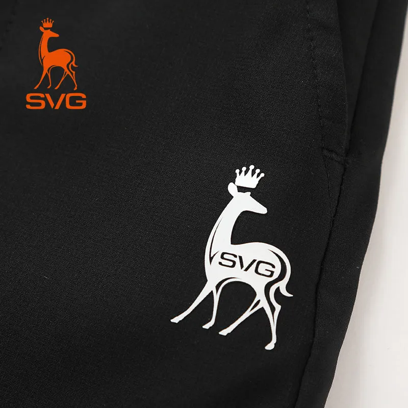 SVG Golf Black Stretch Pleated Quick-dry Skirt (Longer Version)