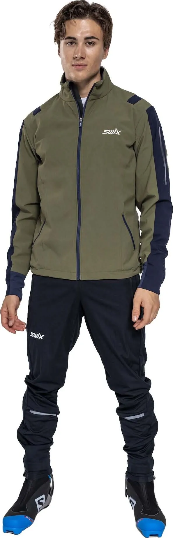 Swix Men&#x27;s Infinity Jacket Olive/ Dark Navy | Buy Swix Men&#x27;s Infinity Jacket Olive/ Dark Navy here | Outnorth