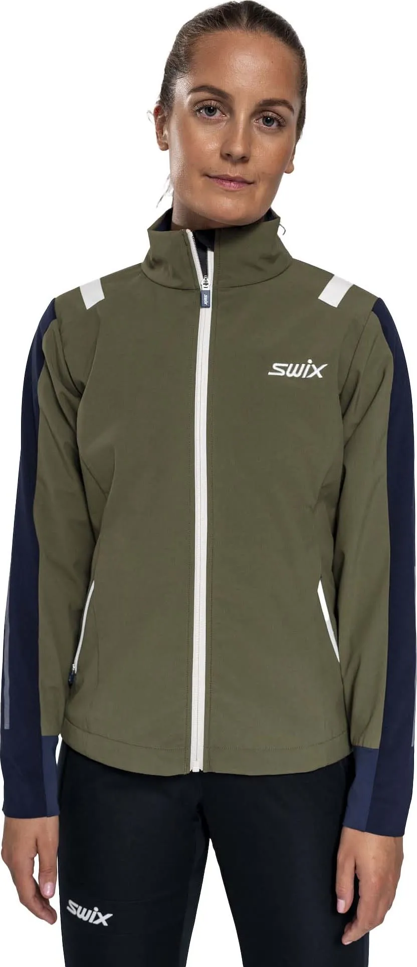 Swix Women&#x27;s Infinity Jacket Olive/ Dark Navy | Buy Swix Women&#x27;s Infinity Jacket Olive/ Dark Navy here | Outnorth