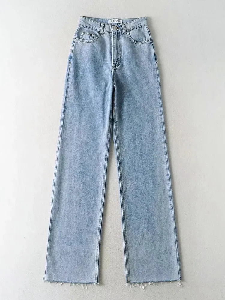 'Take Me As I Am' Straight Leg Baggy Jeans