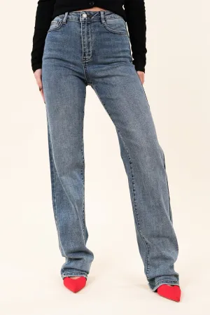 Tall straight leg jeans blauw - Khloe