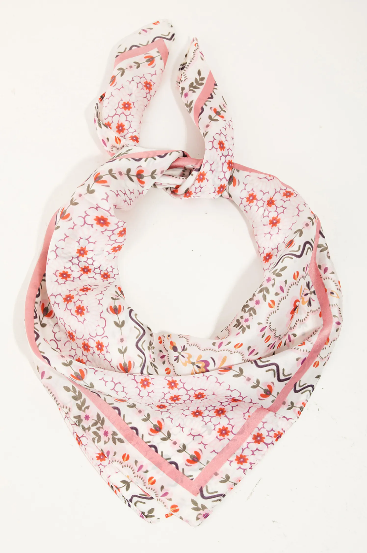 Tanya Floral Square Scarf