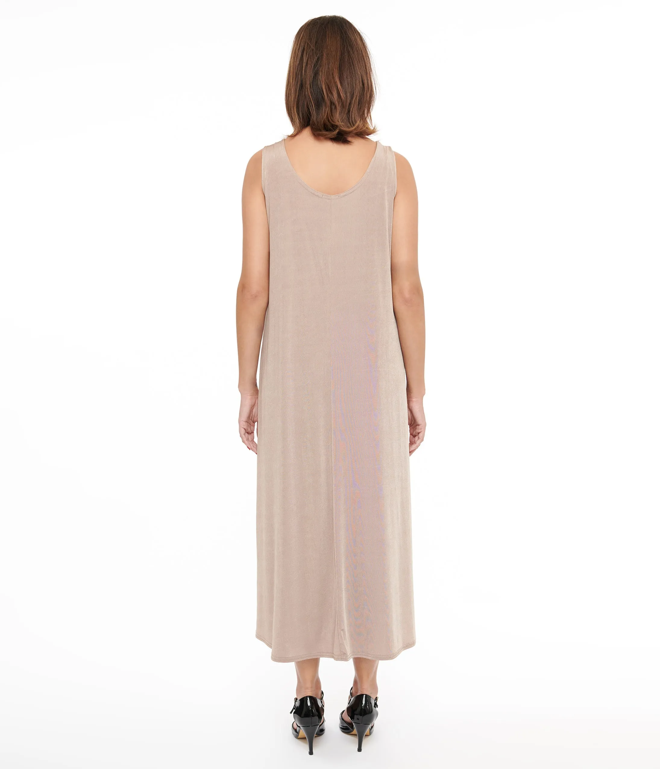 Taupe Slip Maxi Dress