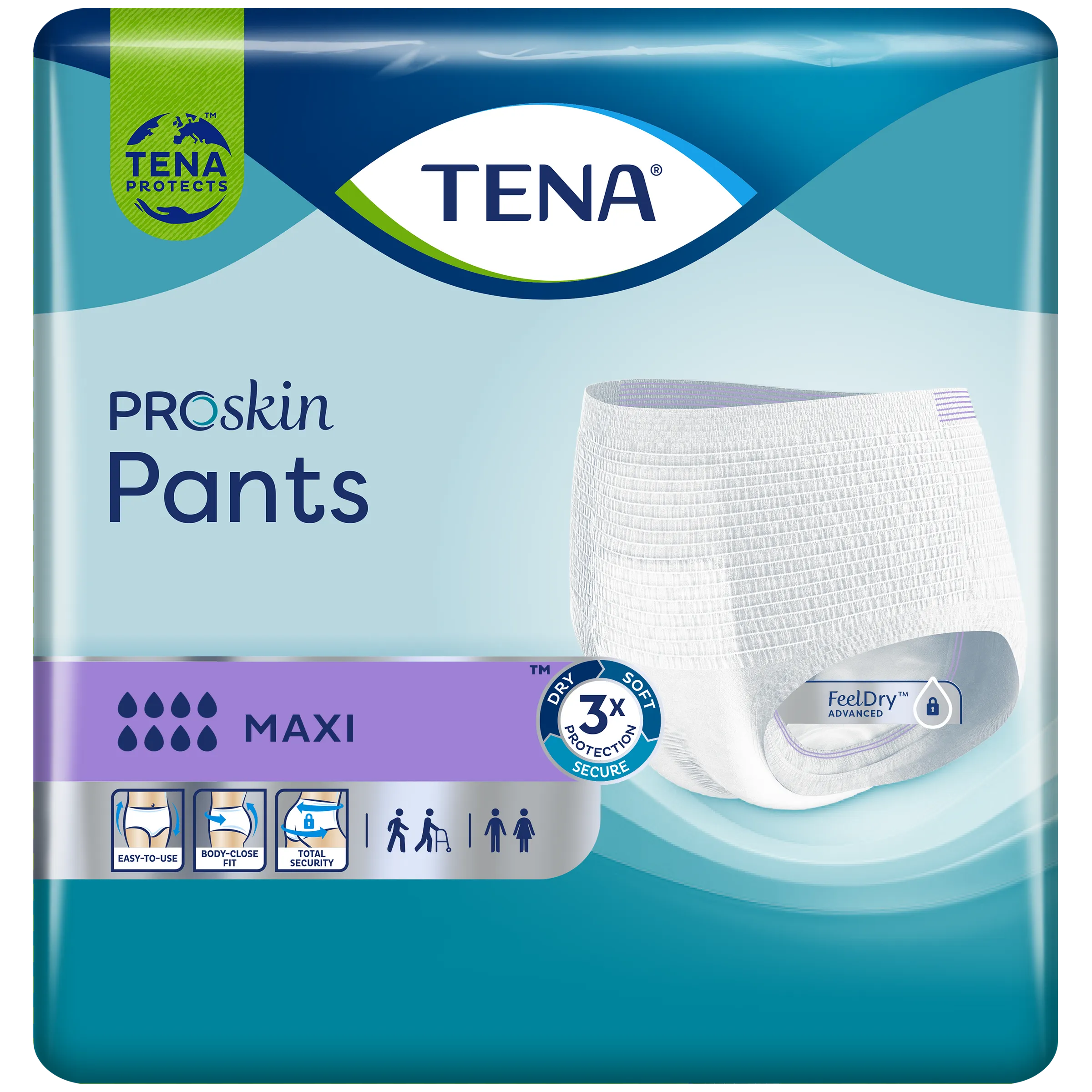 Tena Proskin Pants Maxi Small 10 - Drievoudige Huidbescherming & Optimale Droogheid