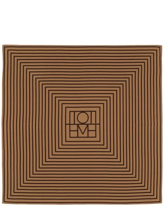 Toteme   Signature monogram silk scarf 