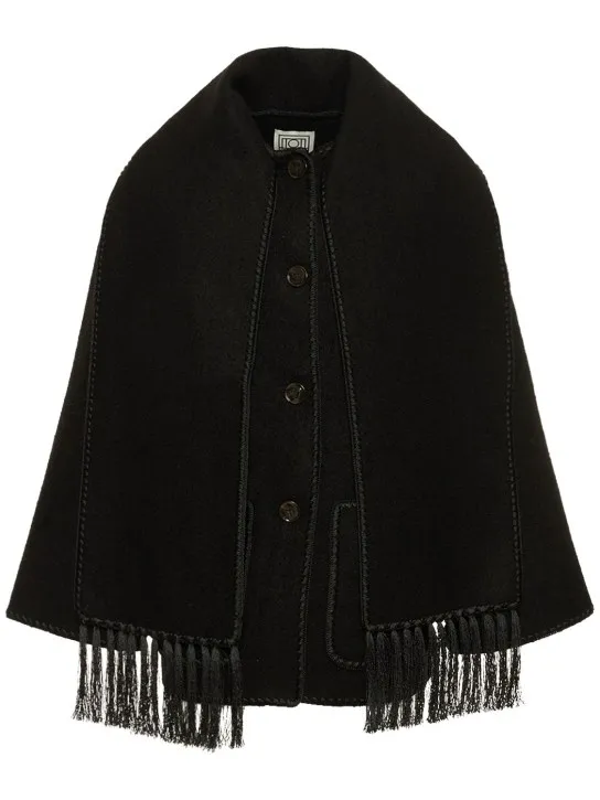 Toteme   Wool blend scarf jacket 