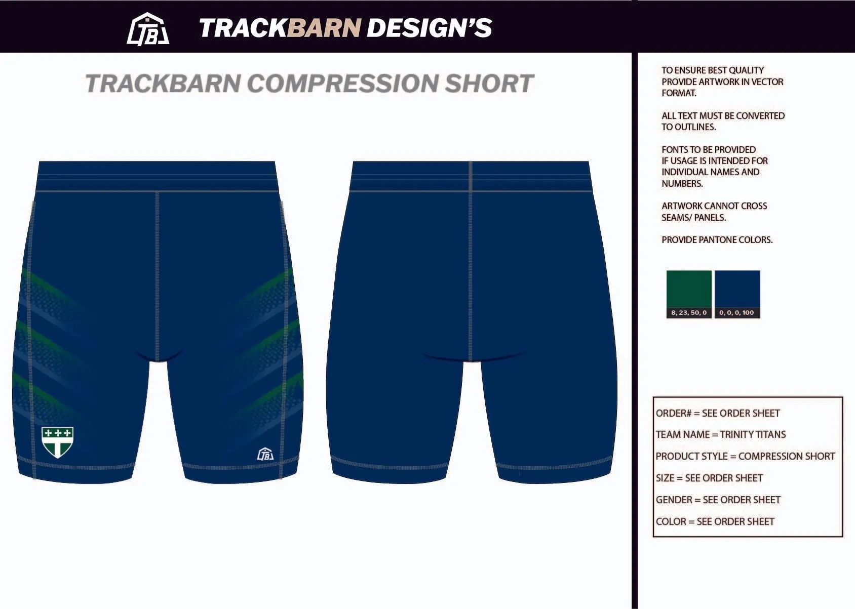 Trinity-Titans- Mens Short Running Tight