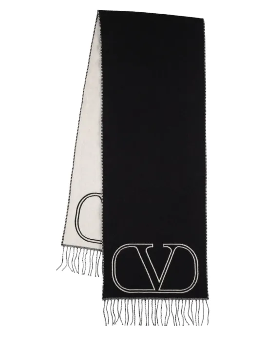 Valentino Garavani   Vlogo signature cashmere scarf 