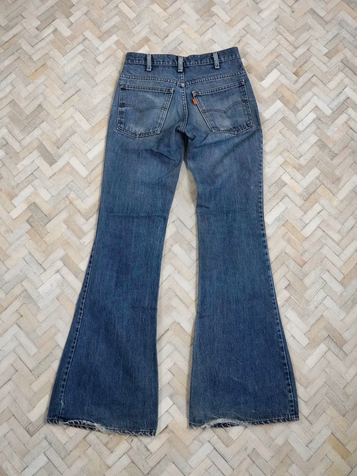 Vintage 80's Levi's 684 Orange Tab Bell Jeans - 28" Waist