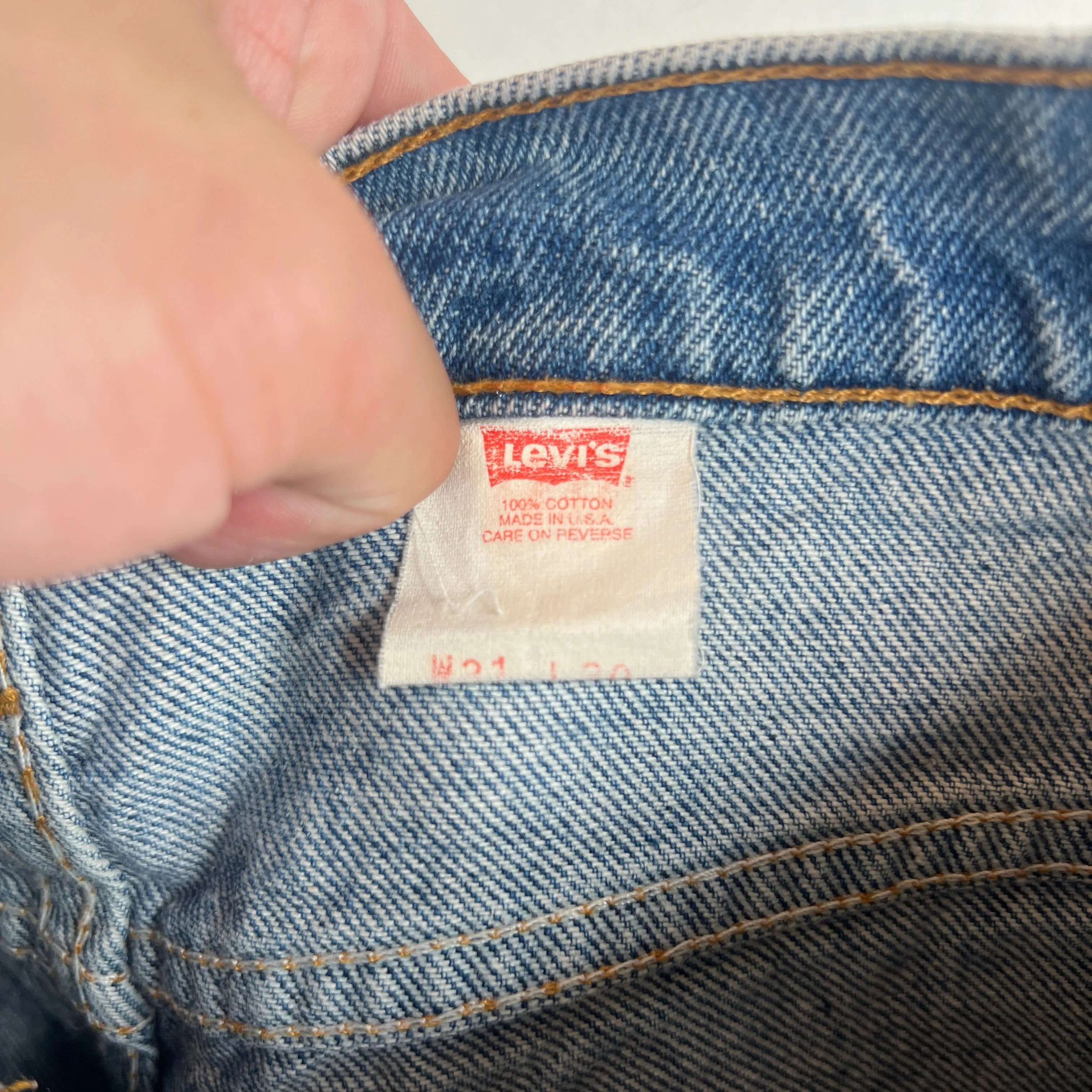 Vintage Levi’s 517 Medium Wash Orange Tabs