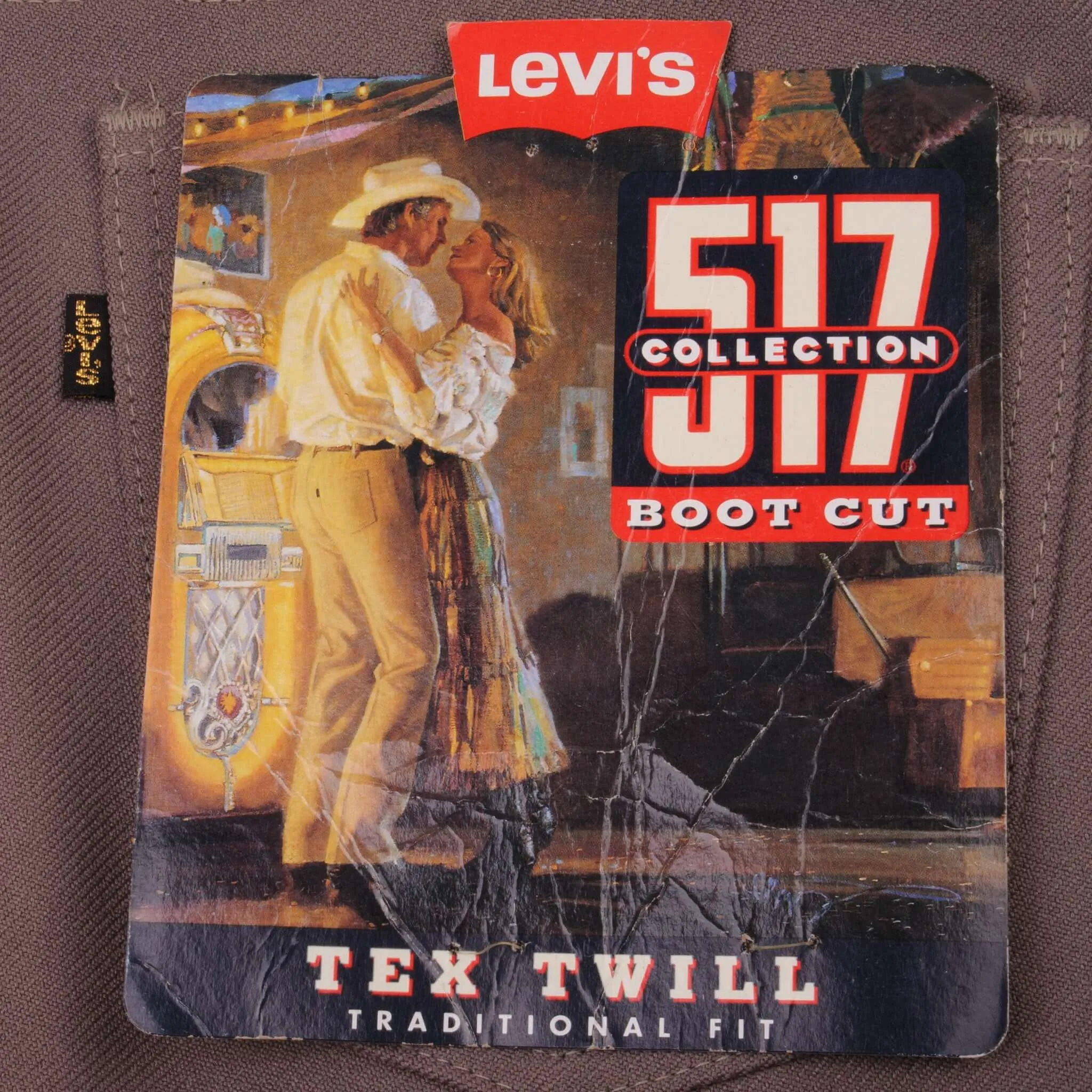 VINTAGE LEVIS BOOTCUT 517 TEX TWILL JEANS 1993 SIZE 35X34 W35 L34 MADE IN USA DEADSTOCK