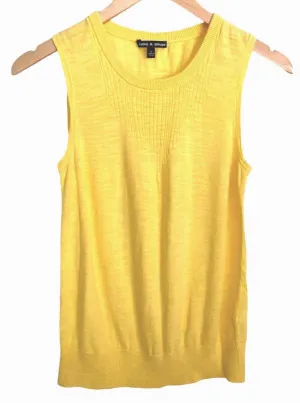 Warm Spring Sun Glow Sleeveless Knit Top