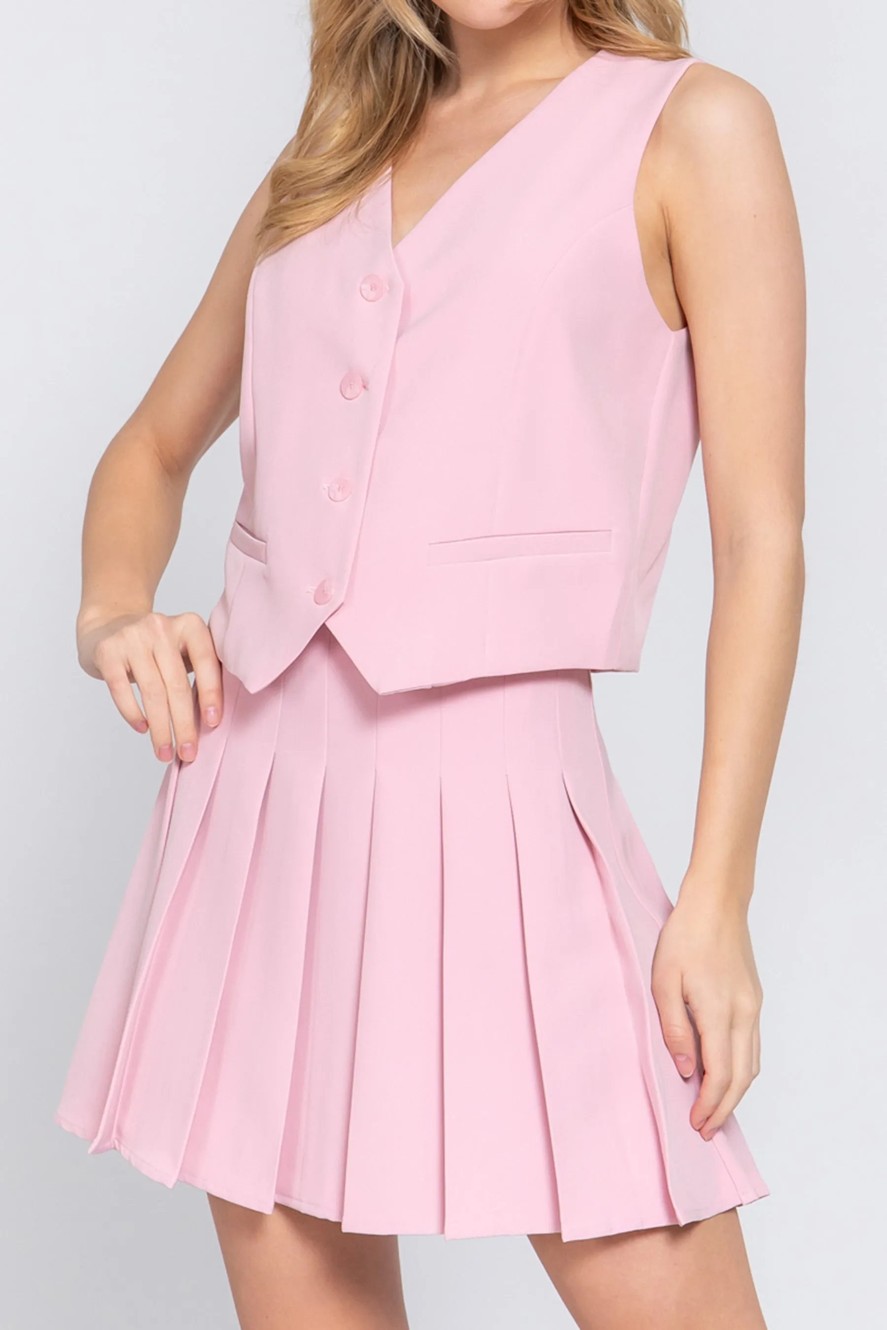 Women's Elegant Pleated Mini Skirt