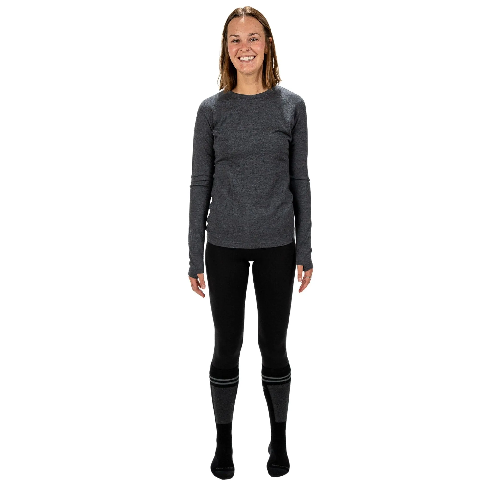 Women's Inversion Heavyweight Crew Merino Wool Base Layer Shirt