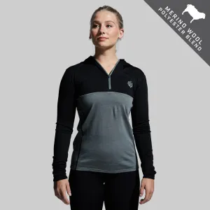 Women's Ridgeline Half Zip Hoodie (Black)